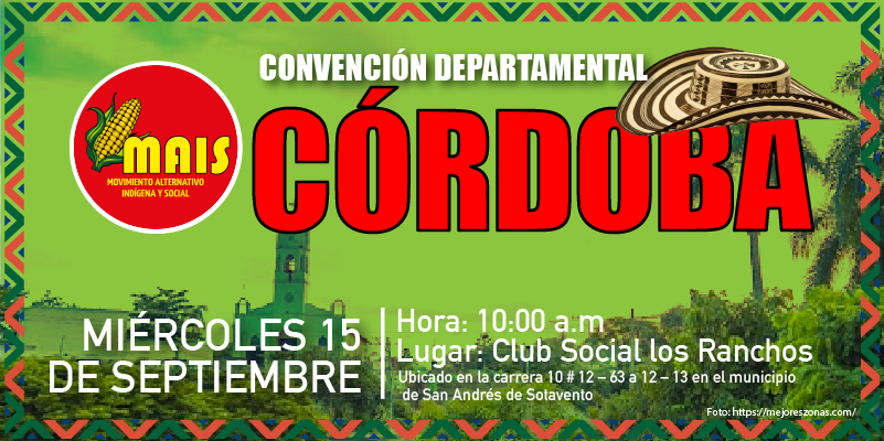 Convocatoria Convención Departamental Córdoba